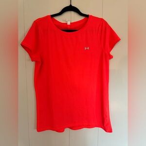 Under Armour Red-Orange Athletic Tee